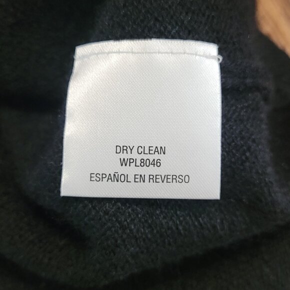 100% cashmere sweater in black by Charter Club, size M - Picture 3 of 8